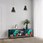 CIRCULAR RHAPSODY TV-Lowboard mit 2 Türen in Schwarz