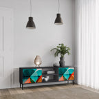 CIRCULAR RHAPSODY TV-Lowboard mit 2 Türen in Schwarz