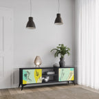 BODY LANGUAGE TV-Lowboard mit 2 Türen in Schwarz