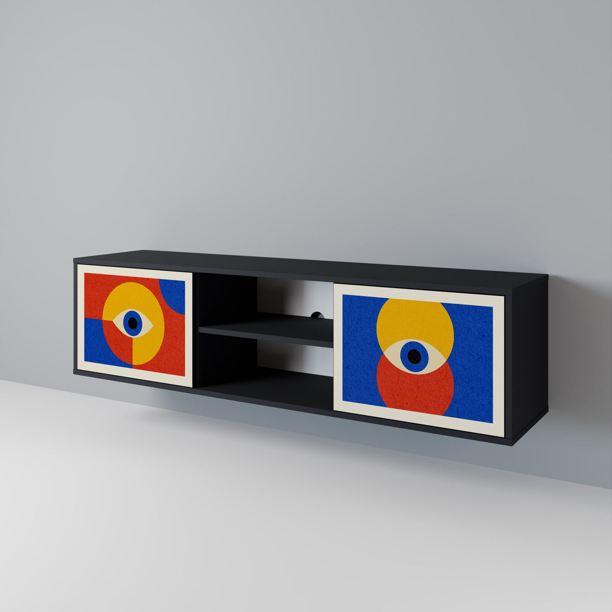 GEOMETRIC EYES 2-türiges TV-Lowboard