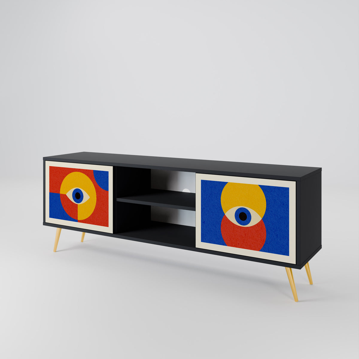 GEOMETRIC EYES 2-türiges TV-Lowboard