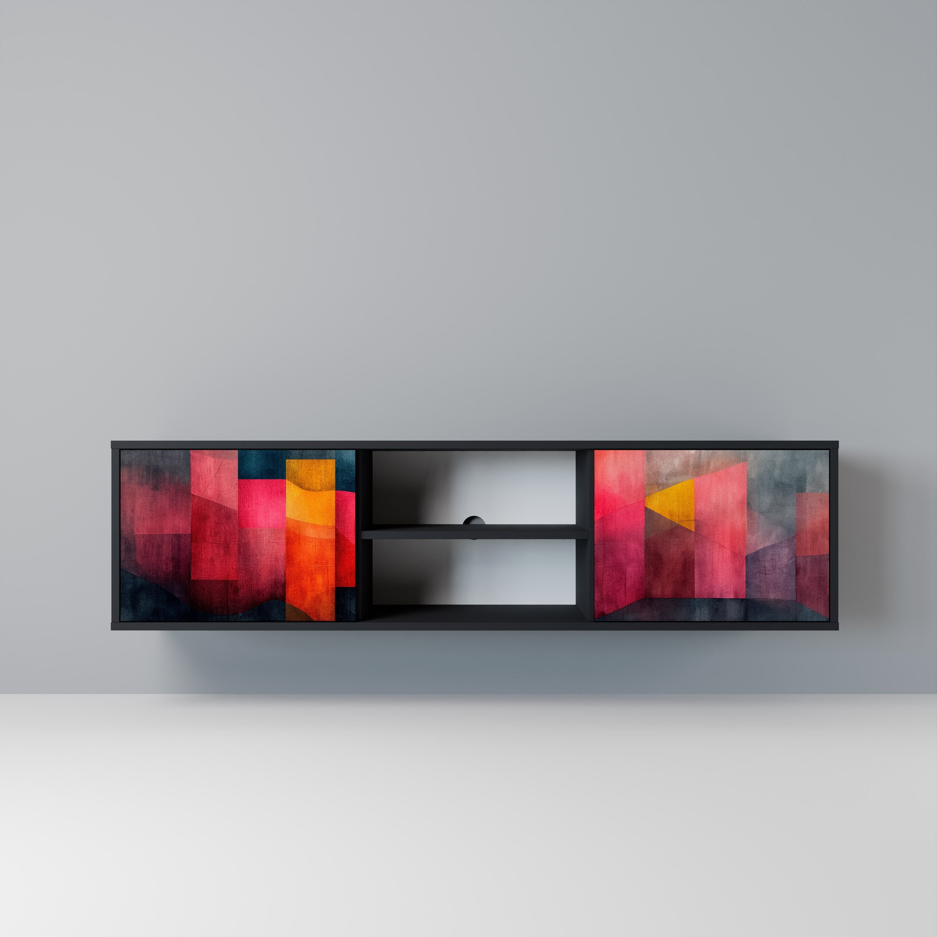 COLORFUL SOUNDS TV-Lowboard mit 2 Türen in Schwarz