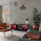 COLORFUL SOUNDS TV-Lowboard mit 2 Türen in Schwarz