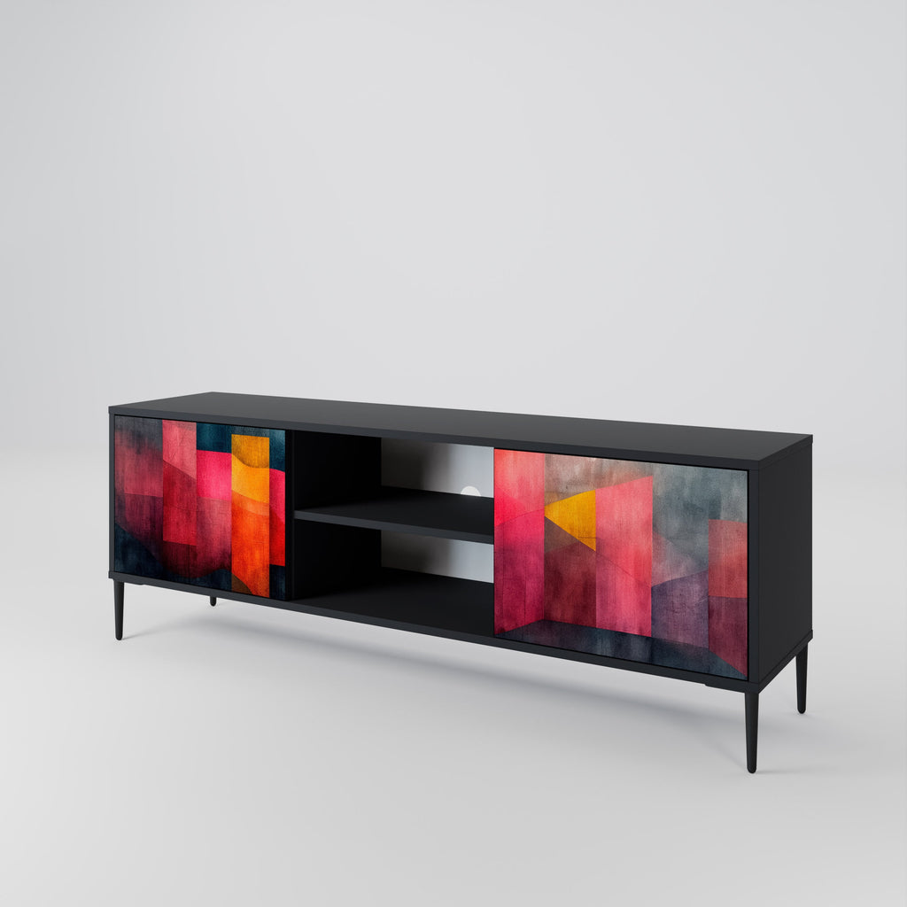 COLORFUL SOUNDS TV-Lowboard mit 2 Türen in Schwarz