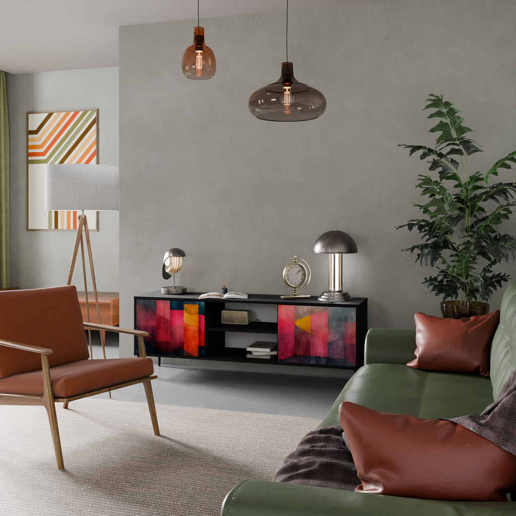 COLORFUL SOUNDS TV-Lowboard mit 2 Türen in Schwarz