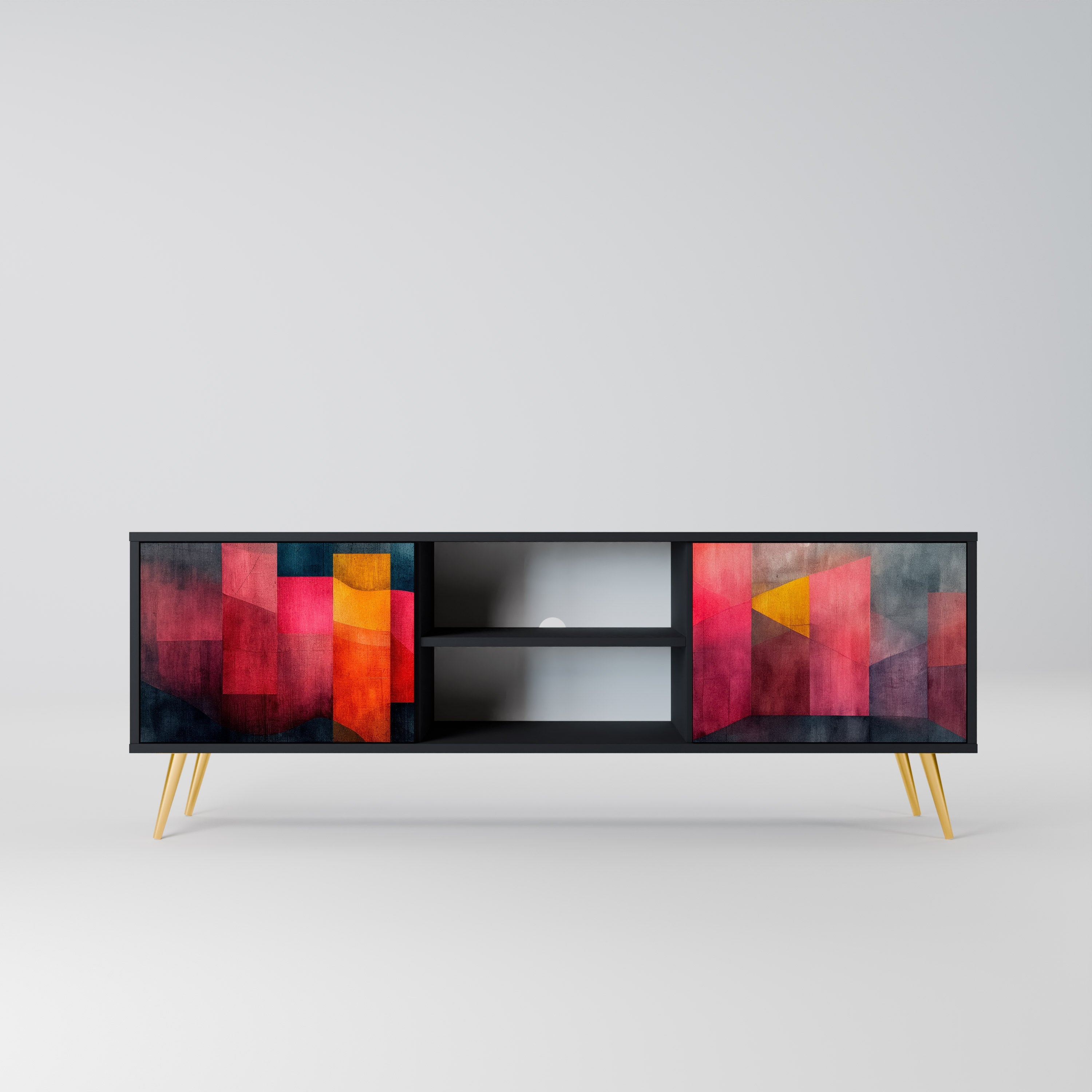 COLORFUL SOUNDS TV-Lowboard mit 2 Türen in Schwarz