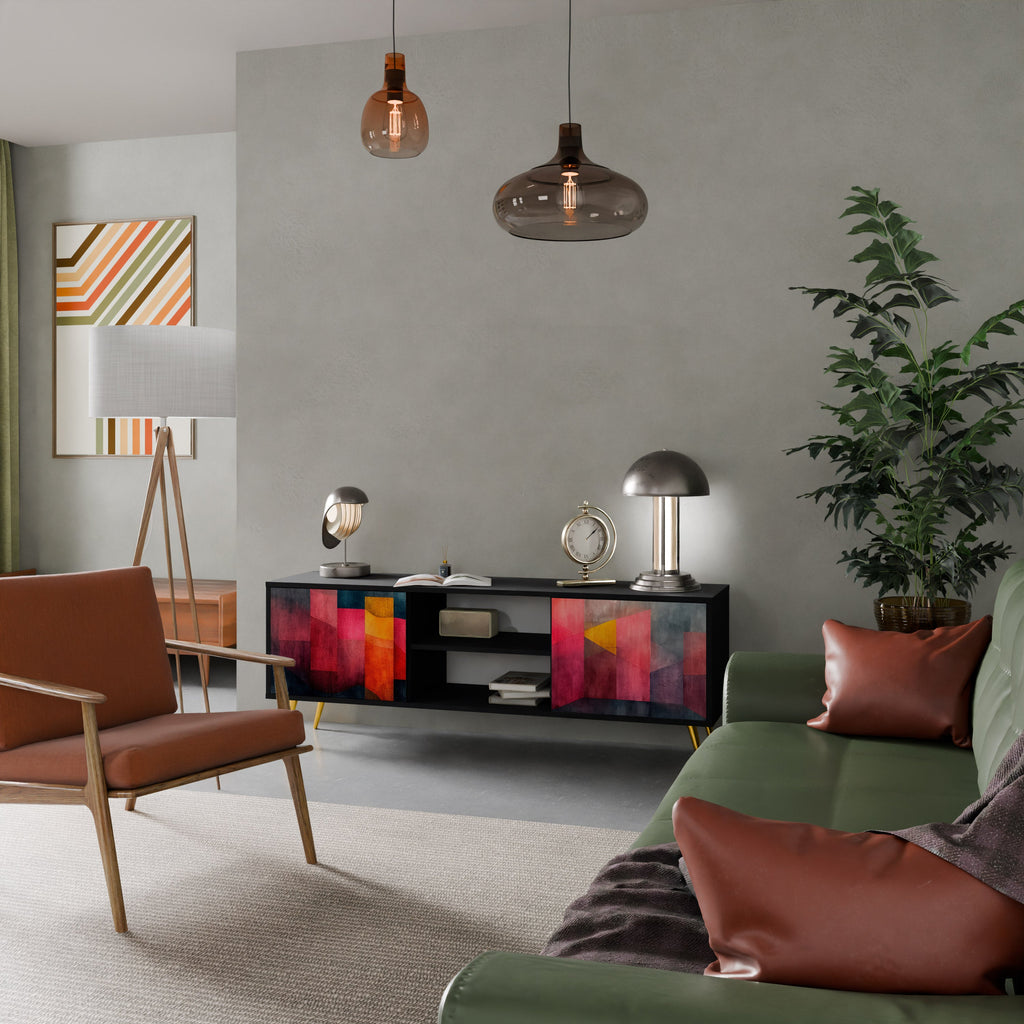 COLORFUL SOUNDS TV-Lowboard mit 2 Türen in Schwarz