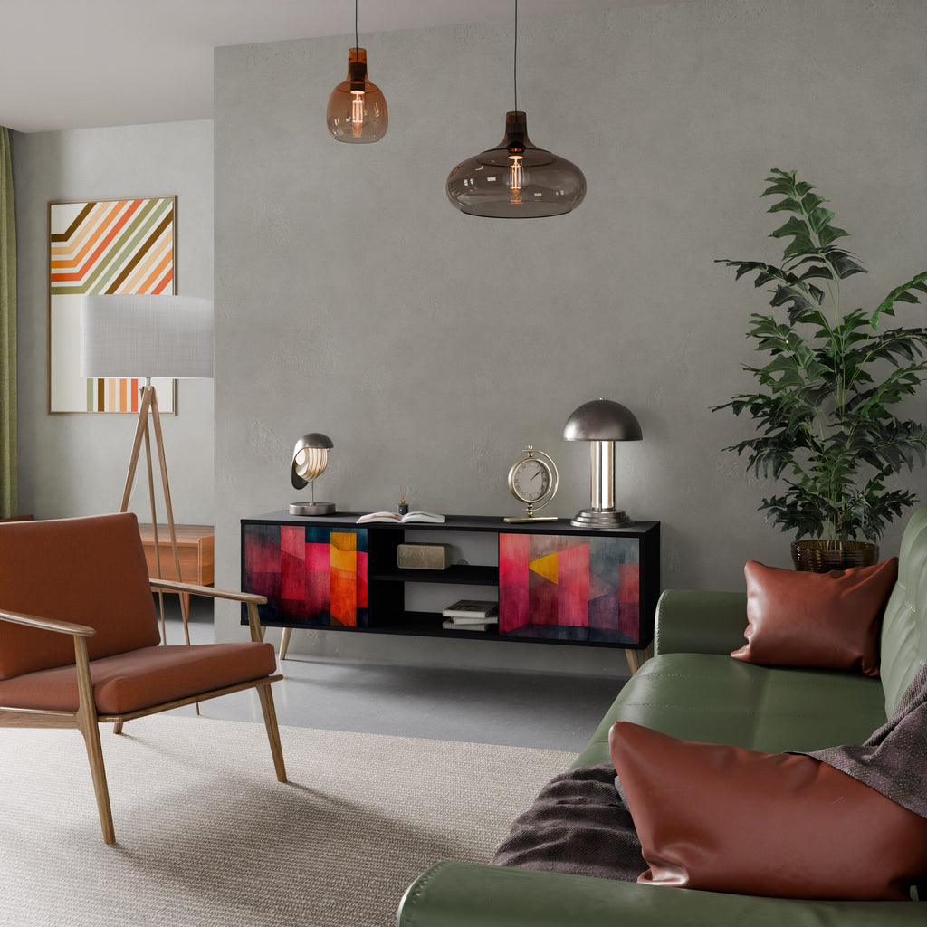 COLORFUL SOUNDS TV-Lowboard mit 2 Türen in Schwarz