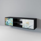 ABSTRACT THOUGHTS TV-Lowboard mit 2 Türen in Schwarz