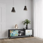 ABSTRACT THOUGHTS TV-Lowboard mit 2 Türen in Schwarz