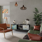 ABSTRACT THOUGHTS TV-Lowboard mit 2 Türen in Schwarz