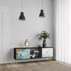 ABSTRACT THOUGHTS TV-Lowboard mit 2 Türen in Schwarz