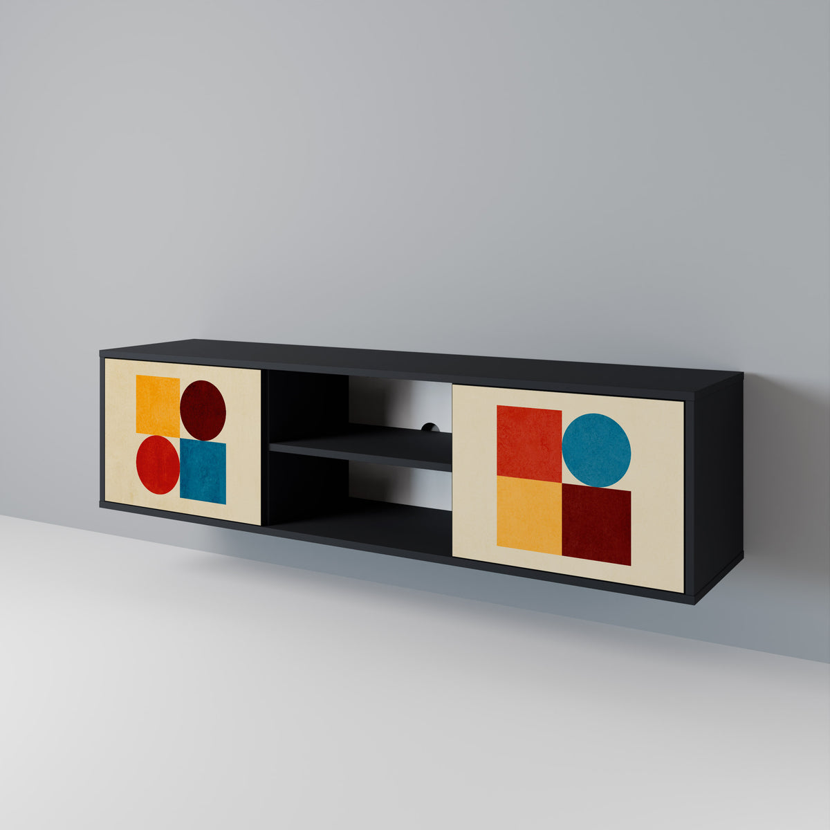 GEOMETRIC PUZZLE 2-türiges TV-Lowboard