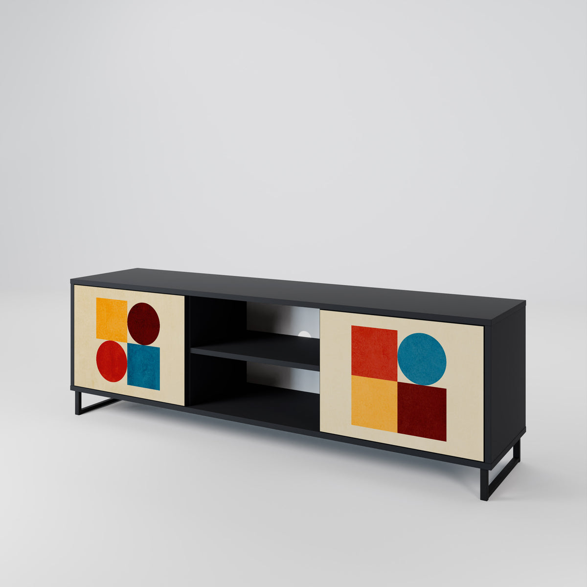 GEOMETRIC PUZZLE 2-türiges TV-Lowboard