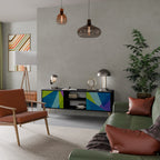 COLD SHOWCASE TV-Lowboard mit 2 Türen in Schwarz