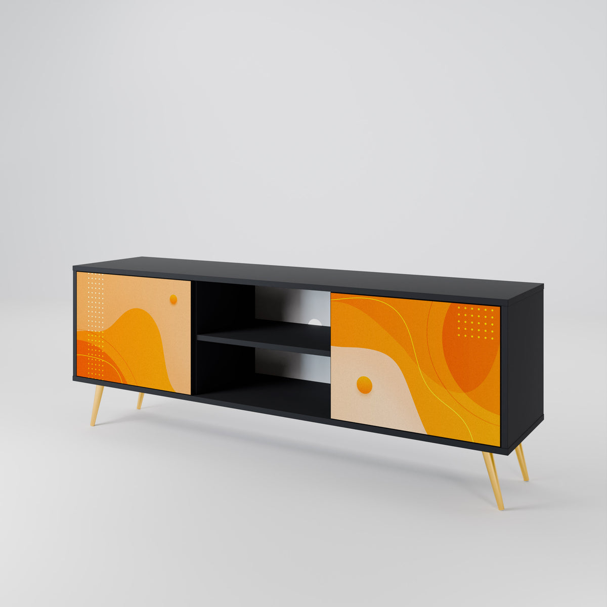 ORANGE ARRANGEMENT 2-türiges TV-Lowboard