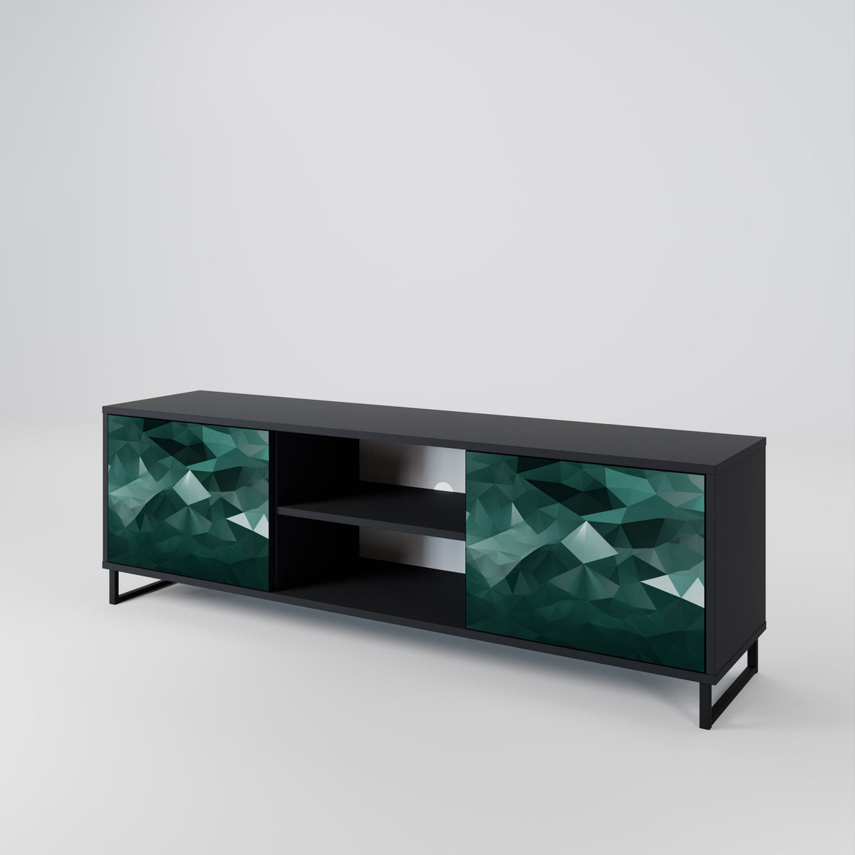 POLYGONAL FLOATING 2-türiges TV-Lowboard