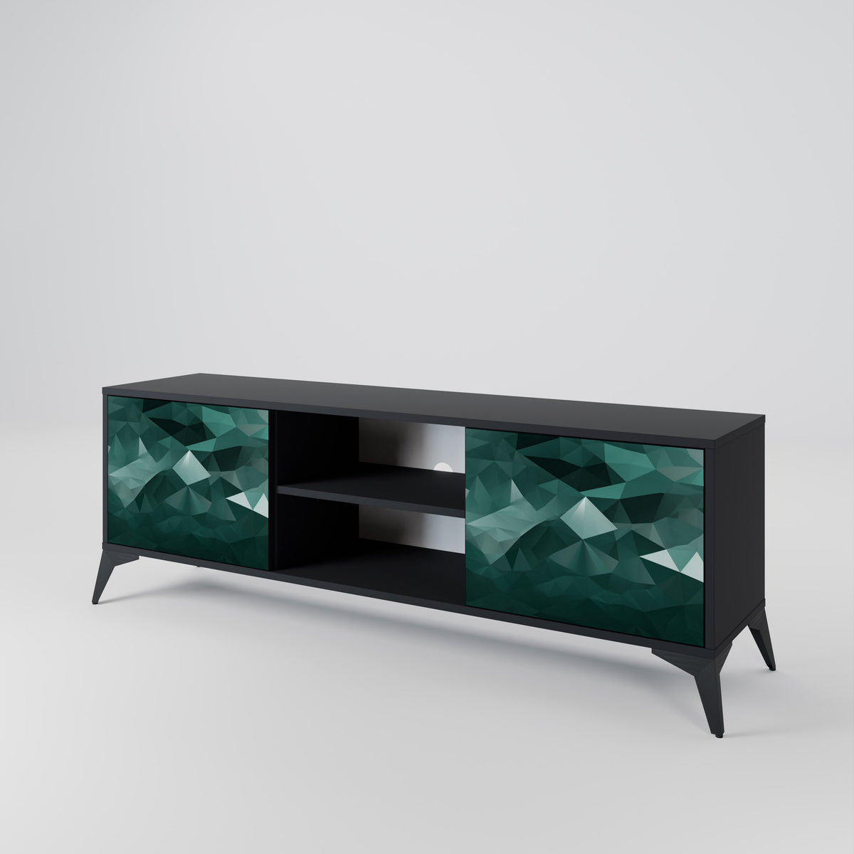 POLYGONAL FLOATING 2-türiges TV-Lowboard