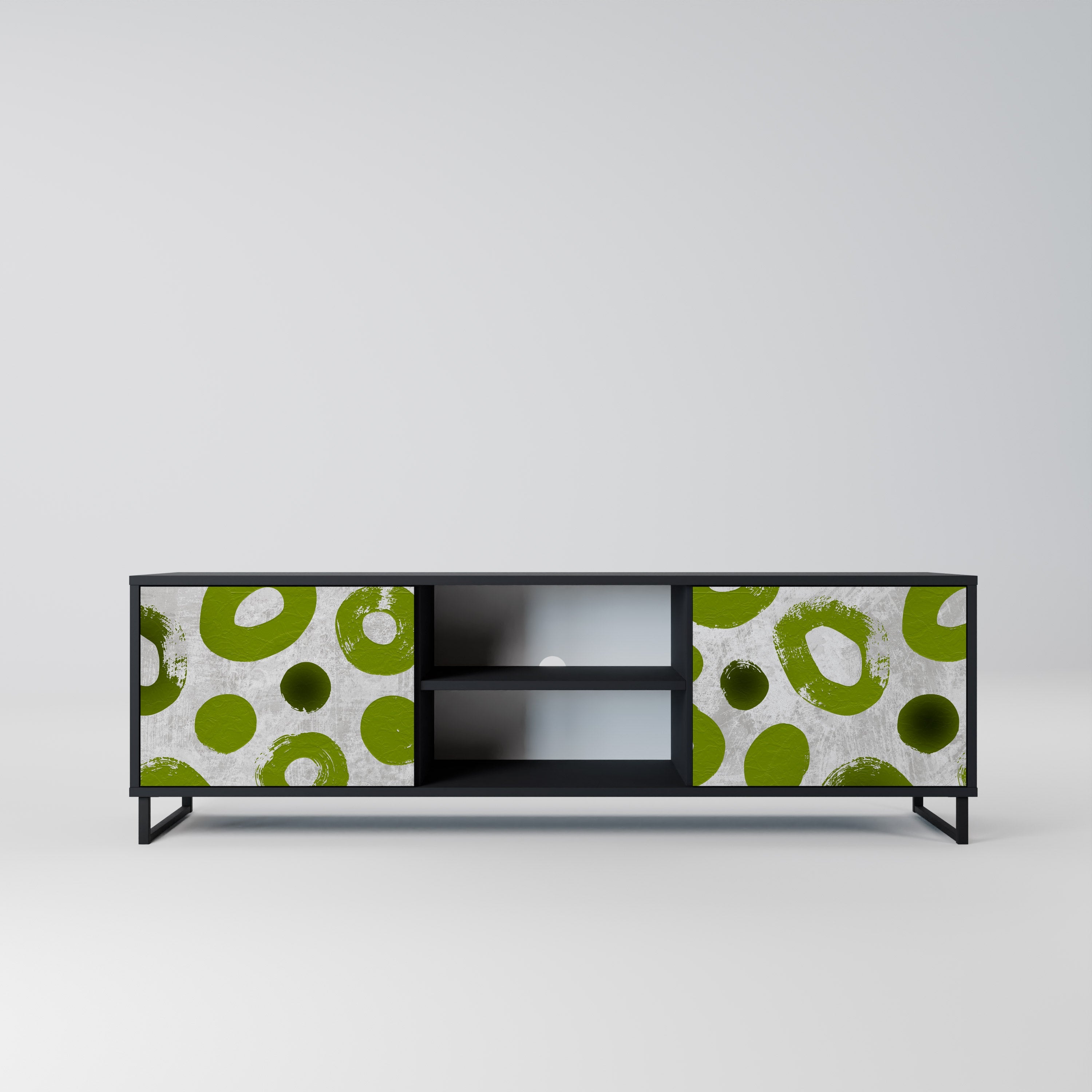 GREEN RHAPSODY TV-Lowboard mit 2 Türen in Schwarz