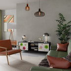 COLORFUL COSMOS TV-Lowboard mit 2 Türen in Schwarz