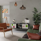 COLORFUL COSMOS TV-Lowboard mit 2 Türen in Schwarz