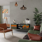 SIMPLE SOLUTIONS TV-Lowboard mit 2 Türen in Schwarz