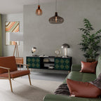 ROYAL MEDALLION TV-Lowboard mit 2 Türen in Schwarz