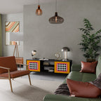 TEARS IN HEAVEN TV-Lowboard mit 2 Türen in Schwarz