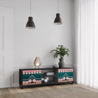 ROYAL COMPOSITION TV-Lowboard mit 2 Türen in Schwarz