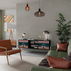 ROYAL COMPOSITION TV-Lowboard mit 2 Türen in Schwarz