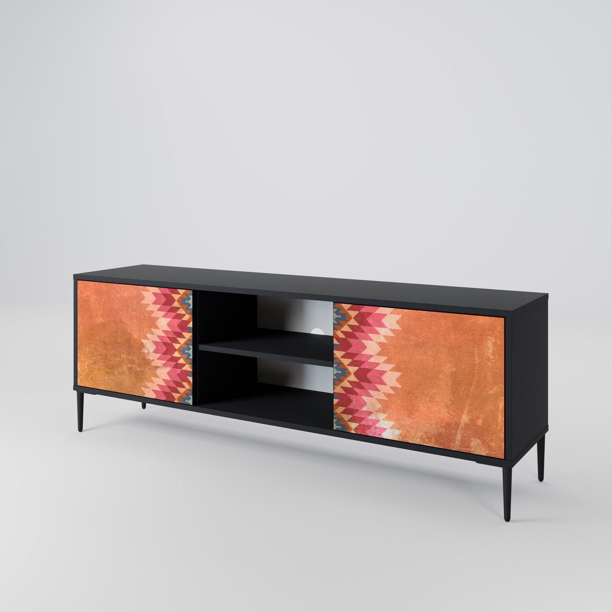 INDIAN FOLK 2-Door TV Cabinet