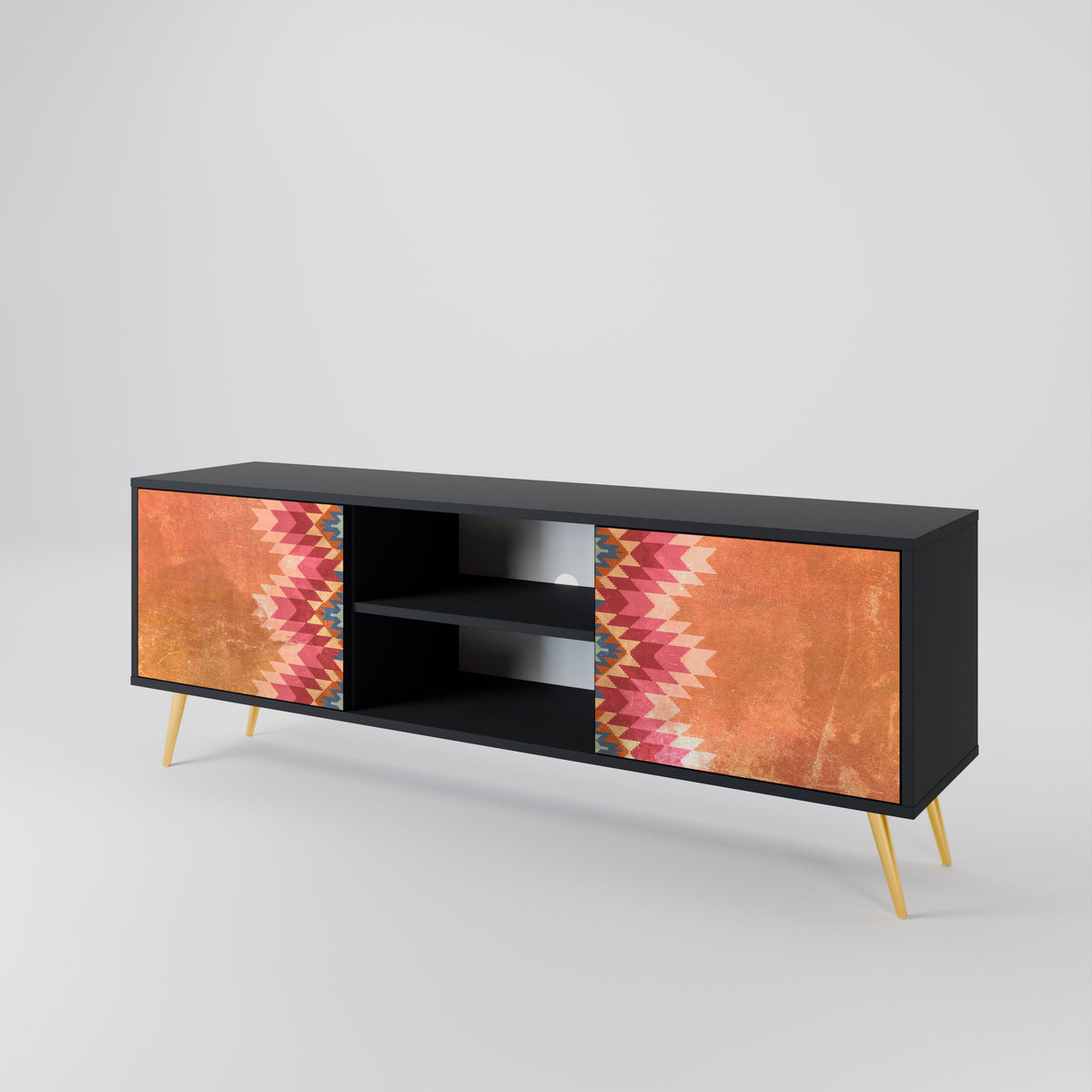 INDIAN FOLK 2-Door TV Cabinet