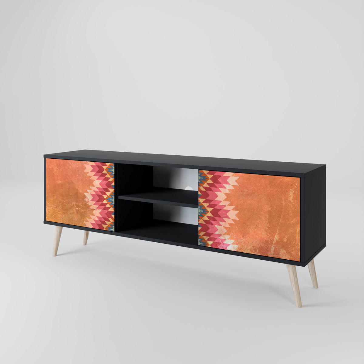 INDIAN FOLK 2-Door TV Cabinet