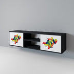 FUTURE SIGN TV-Lowboard mit 2 Türen in Schwarz