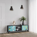 PATHS TO HAPPINESS TV-Lowboard mit 2 Türen in Schwarz