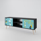 PATHS TO HAPPINESS TV-Lowboard mit 2 Türen in Schwarz