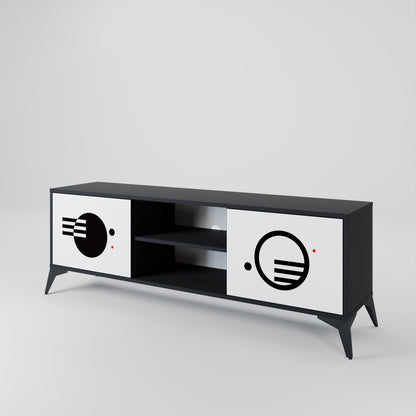 BLACK AND WHITE COMBINATION 2-türiges TV-Lowboard