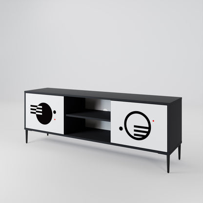 BLACK AND WHITE COMBINATION 2-türiges TV-Lowboard