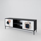 COLORFUL SHAPES TV-Lowboard mit 2 Türen in Schwarz