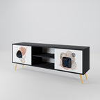 COLORFUL SHAPES TV-Lowboard mit 2 Türen in Schwarz