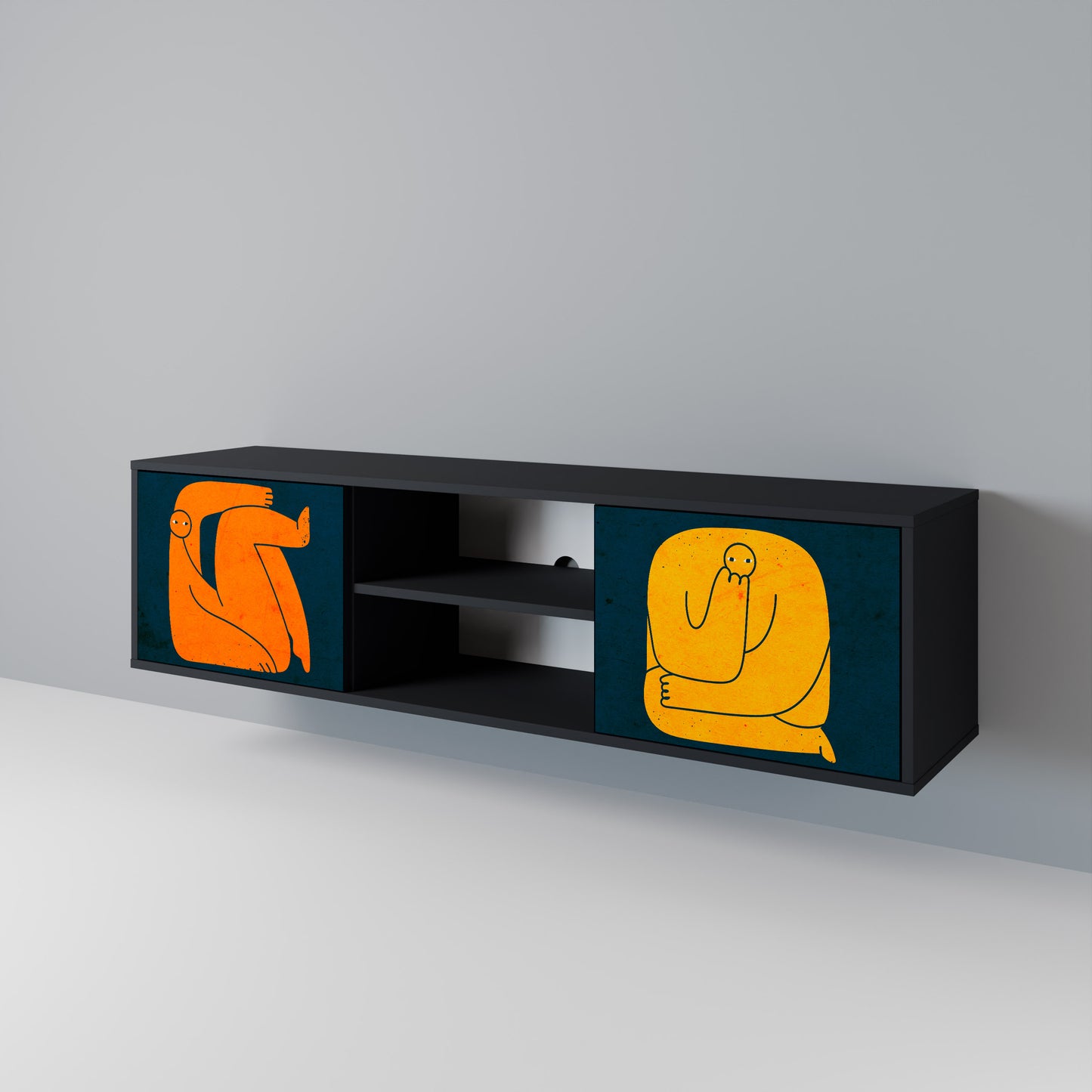 TOGETHER BUT SEPARATELY 2-türiges TV-Lowboard