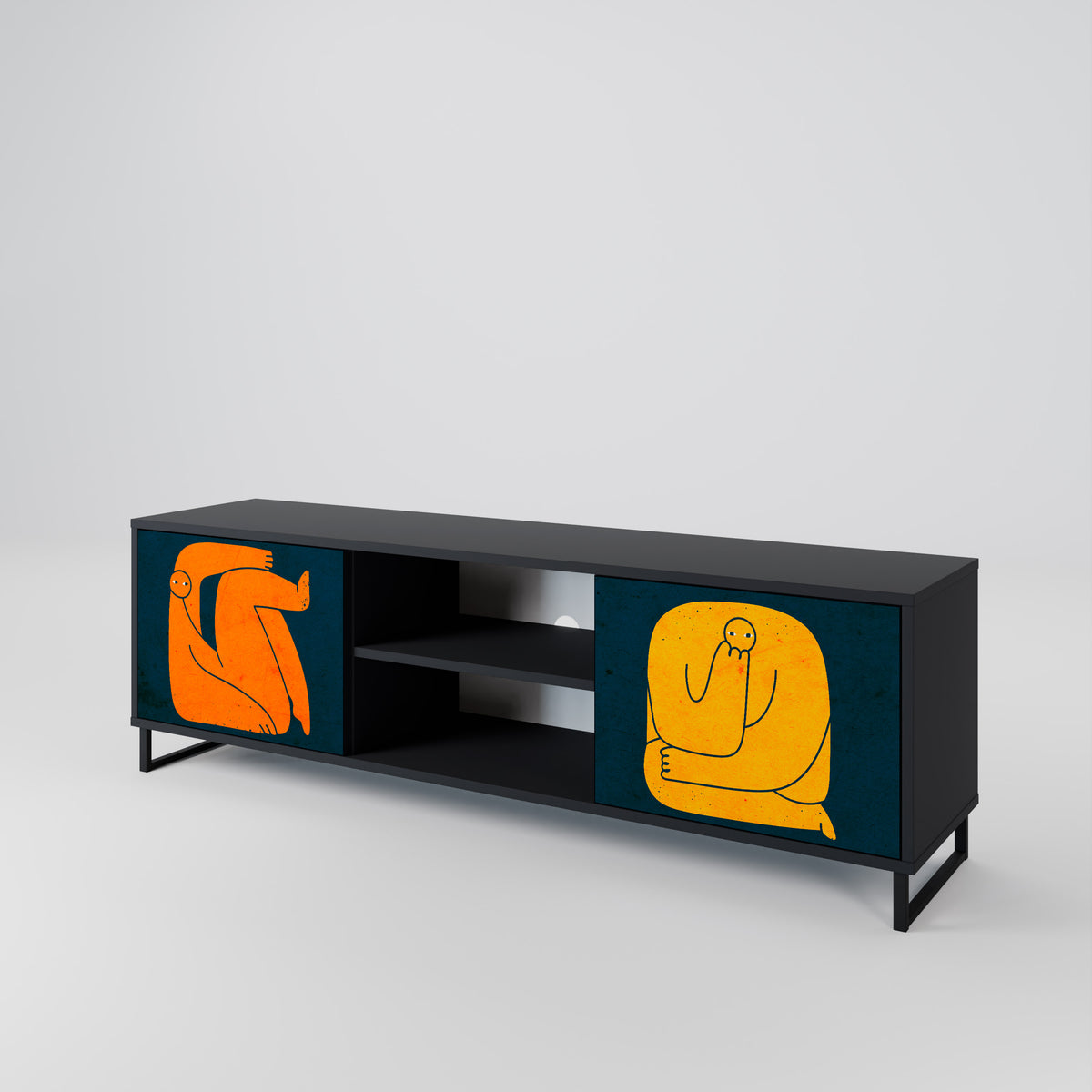 TOGETHER BUT SEPARATELY 2-türiges TV-Lowboard