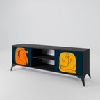 TOGETHER BUT SEPARATELY TV-Lowboard mit 2 Türen in Schwarz