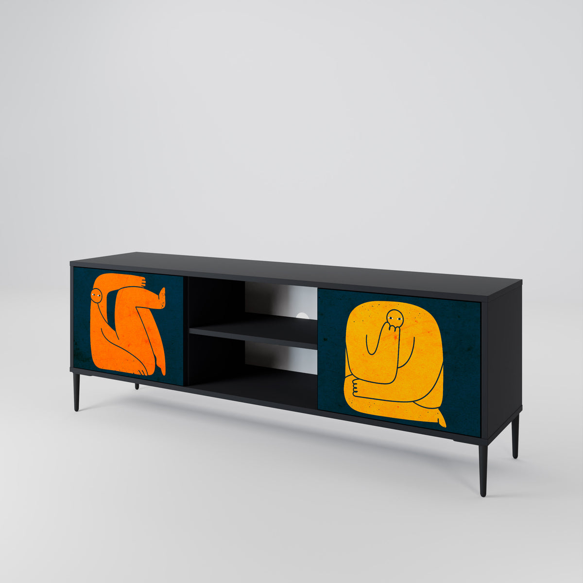 TOGETHER BUT SEPARATELY 2-türiges TV-Lowboard