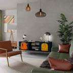 TOGETHER BUT SEPARATELY TV-Lowboard mit 2 Türen in Schwarz