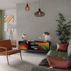 COLORFUL STRANDS TV-Lowboard mit 2 Türen in Schwarz