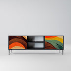 COLORFUL STRANDS TV-Lowboard mit 2 Türen in Schwarz