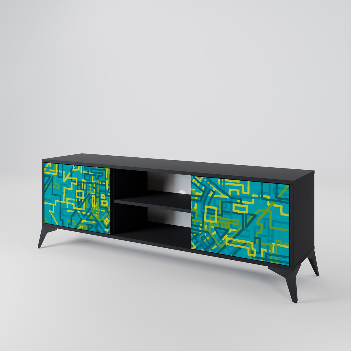 NOSTALGIC MEMORIES 2-Door TV Cabinet