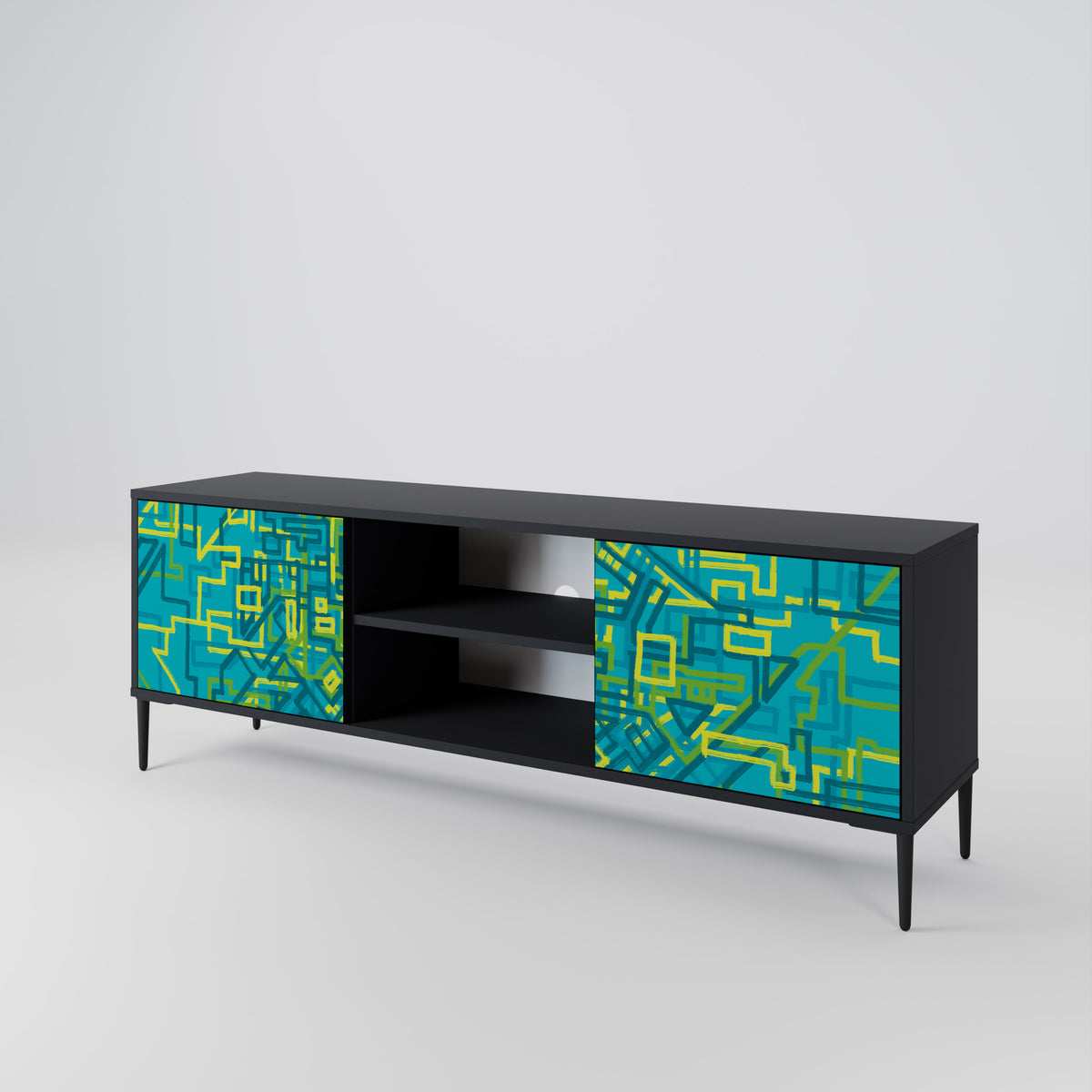 NOSTALGIC MEMORIES 2-Door TV Cabinet