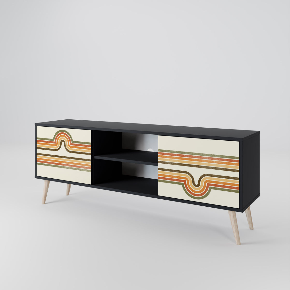 EXCEPTIONAL STREAM 2-Door TV Cabinet